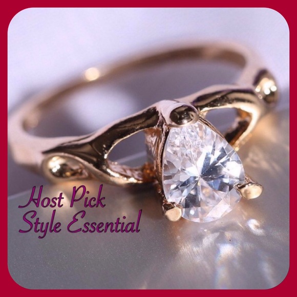 Boutique Jewelry - 18k GF White Sapphire Ring